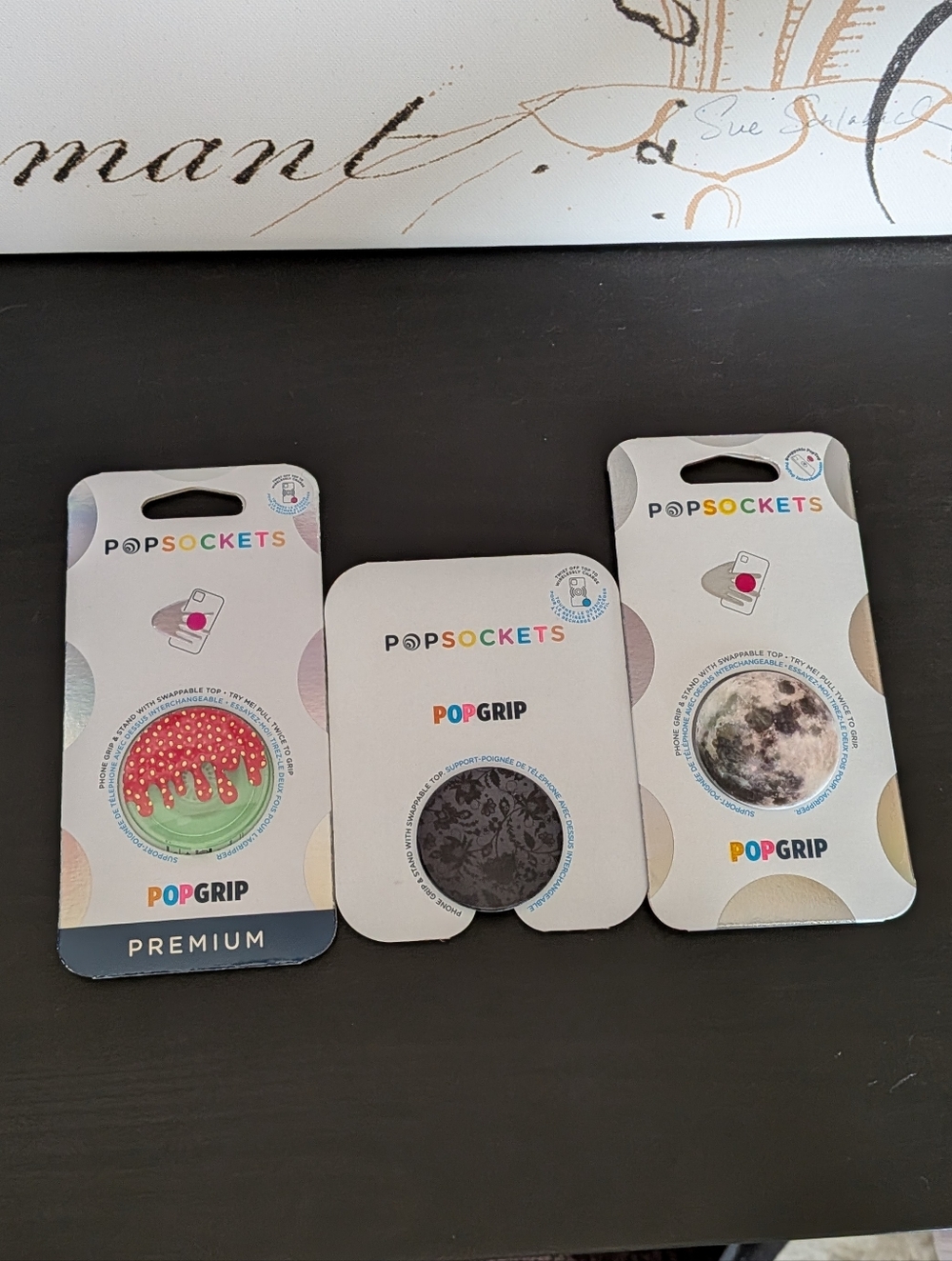 Set of 3 brand new PopSockets PopGrip phone grips.